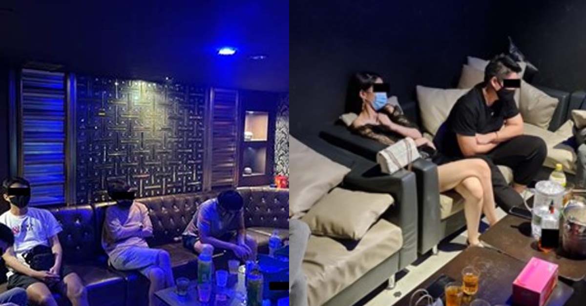 UNLICENSED KTV RAIDED 70 MEN & 28 WOMEN CAUGHT IN THE ACT