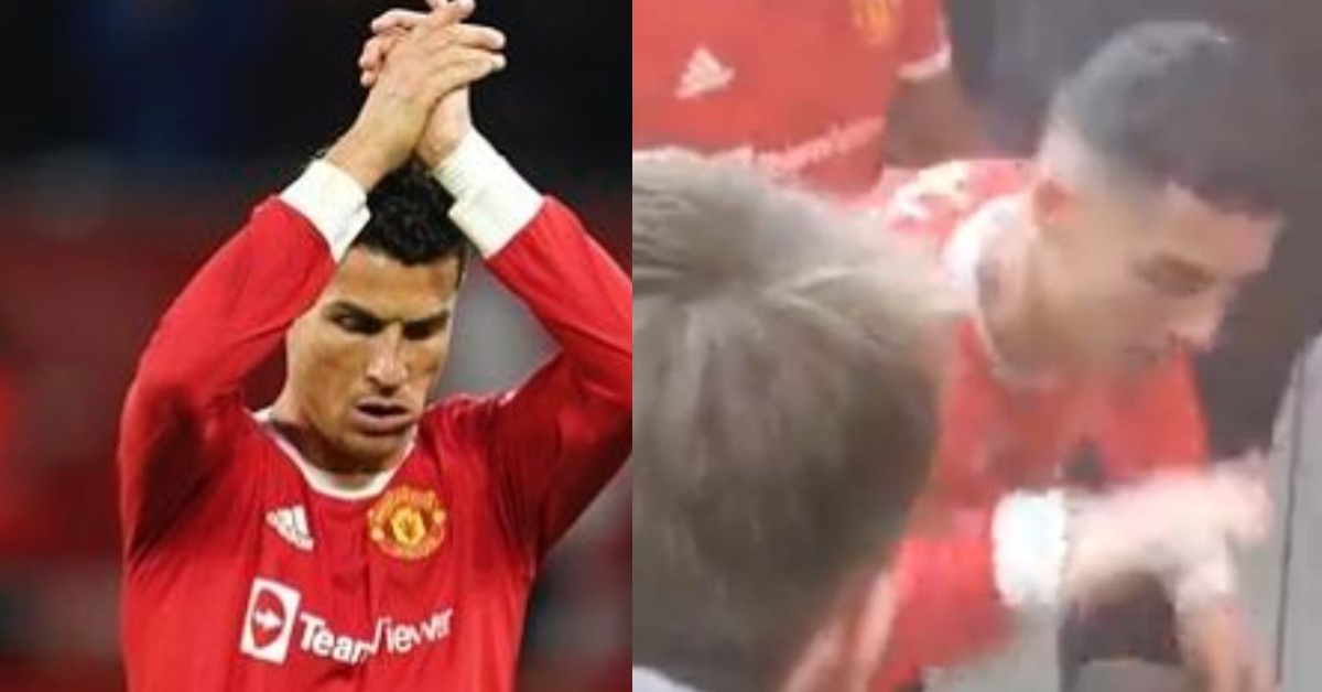 CRISTIANO RONALDO APOLOGISES FOR KNOCKING AUSTISTIC BOY’S PHONE TO FLOOR