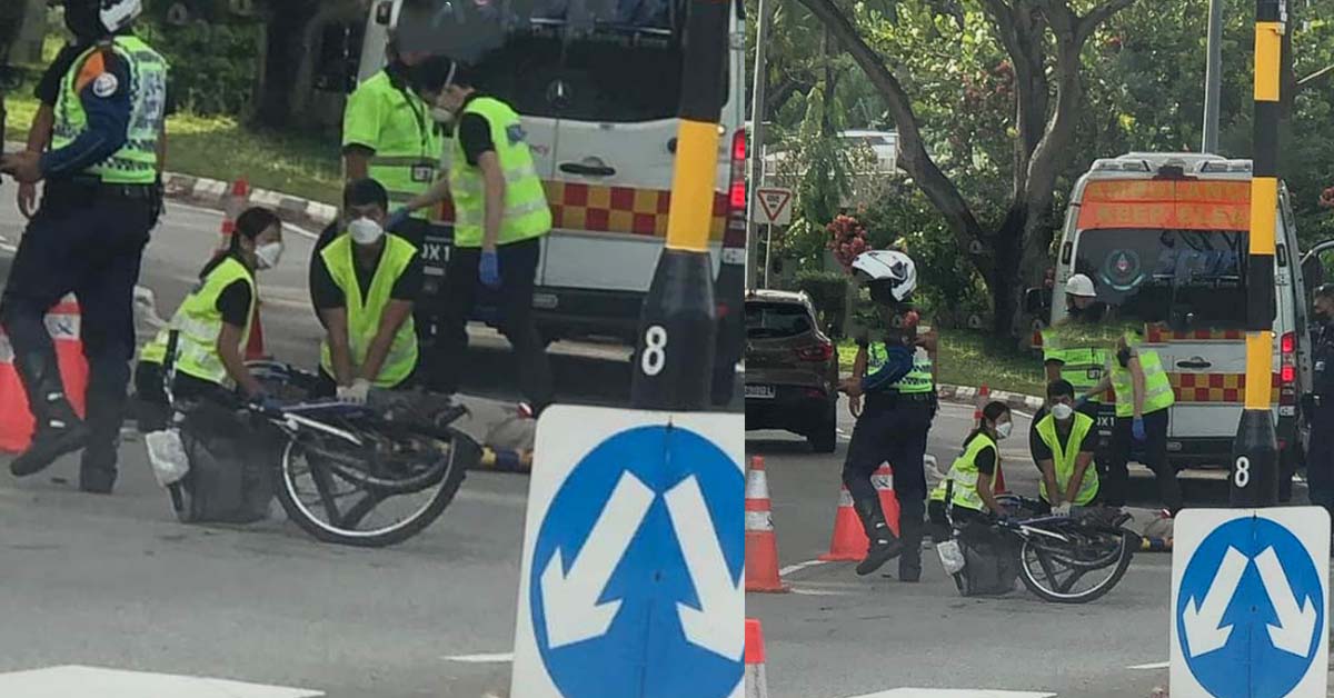 LORRY DRIVER ARRESTED AFTER CYCLIST DIES IN EUNOS ACCIDENT