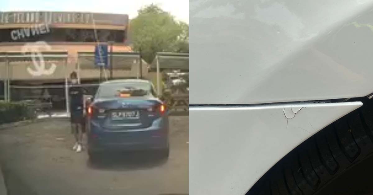 GETGO DRIVER REVERSE INTO CAR AND DROVE OFF AS IF NOTHING HAPPENED