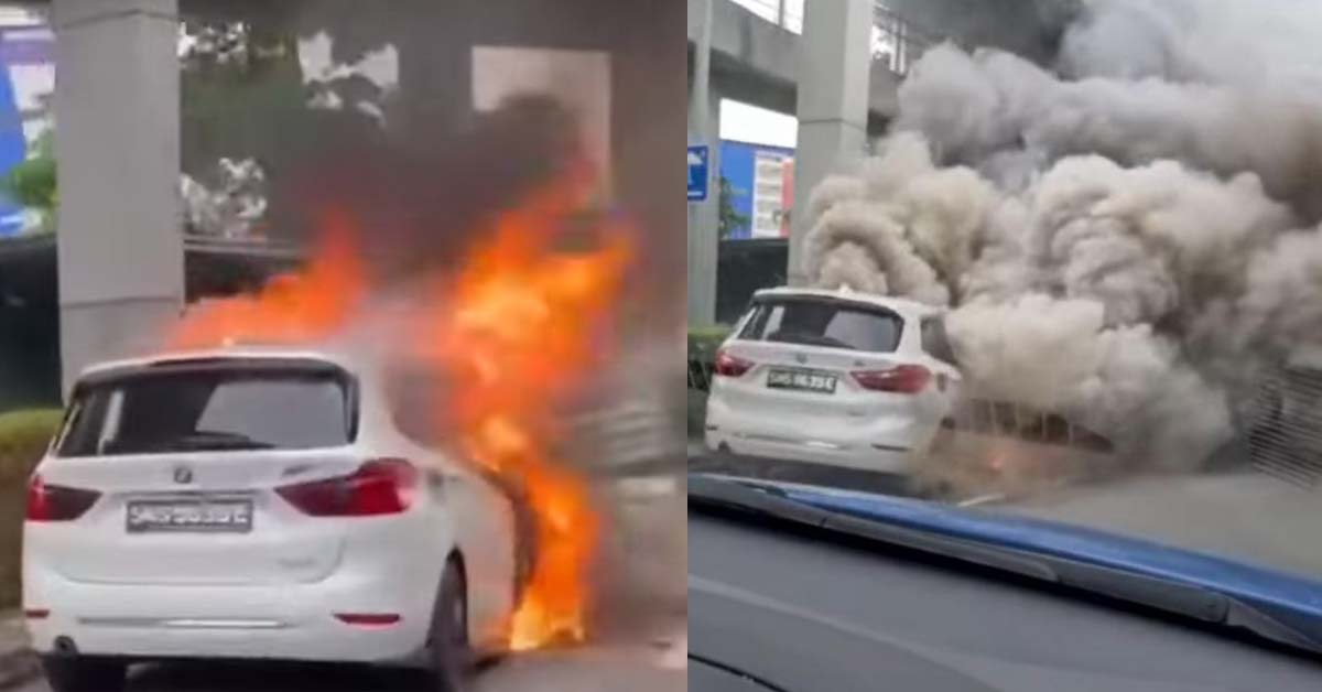 1 MAN SEND TO HOSPITAL AFTER BMW BURST INTO FLAMES ALONG CTE