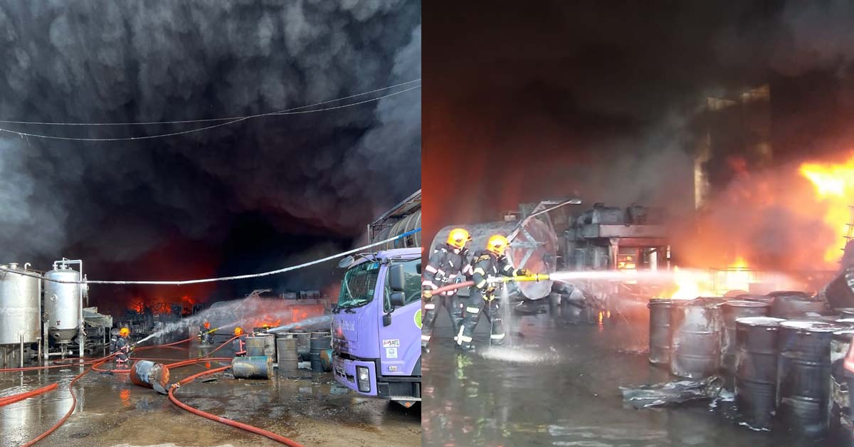 TUAS: FIRE AT BENOI LANE, SCDF DEPLOYED