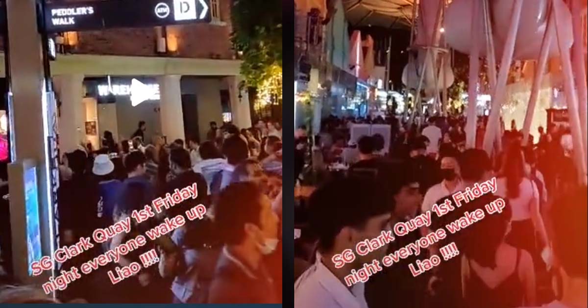 CRAZY FRIDAY NIGHT AT CLARK QUAY, CROWD AND PARTY IS BACK IN ACTION