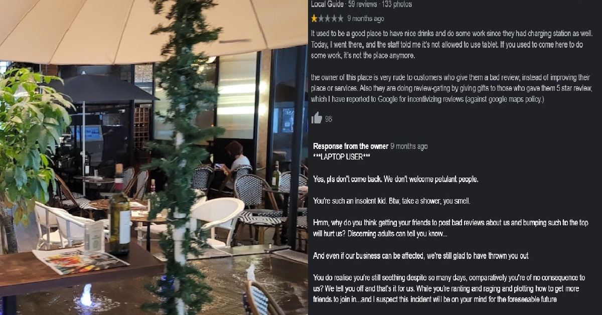 ORCHARD CAFE HITS BACK AT BAD REVIEWS: “YES PLEASE DON’T COME BACK”