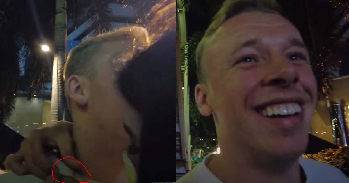 ANG MOH ROB BY LADYBOY IN BANGKOK AFTER “FRIENDLY HUG”