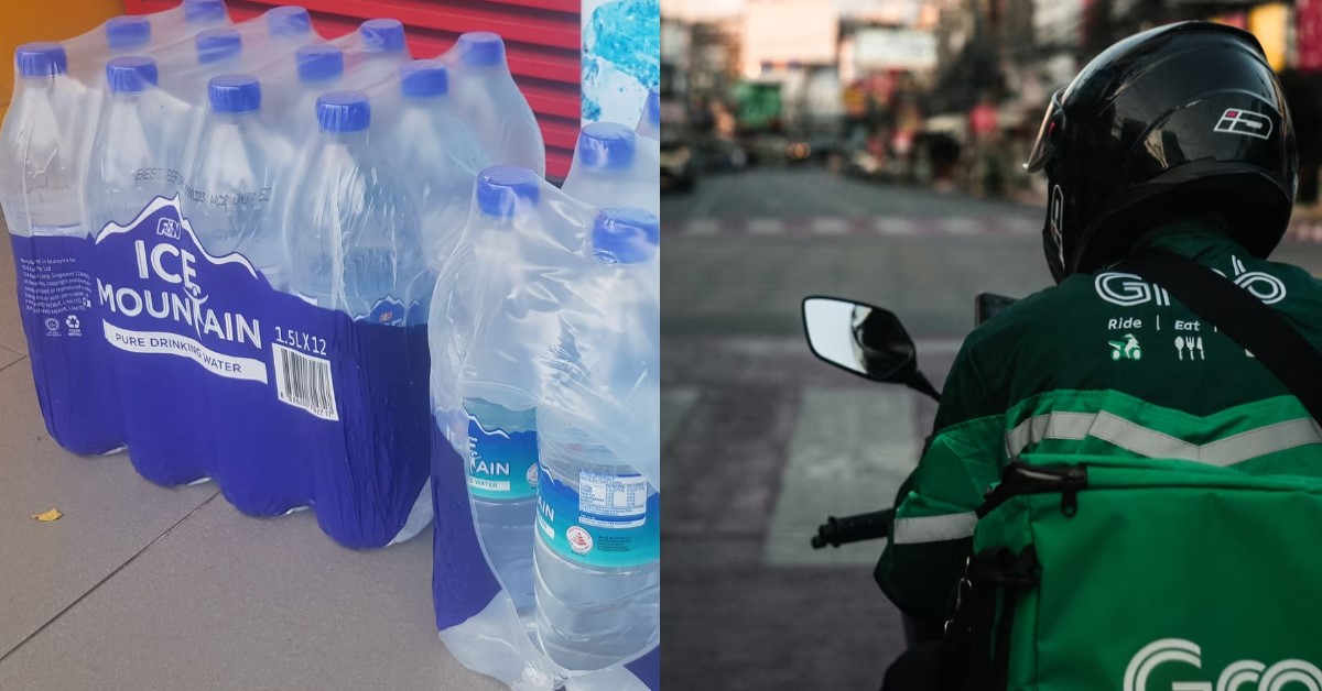 GUY ASKED TO DELIVER 24 BOTTLES OF MINERAL WATER 1.5/L EACH