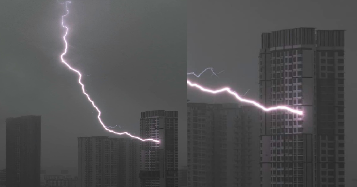 HDB UNIT AT QUEENSTOWN KENA STRUCK BY LIGHTNING