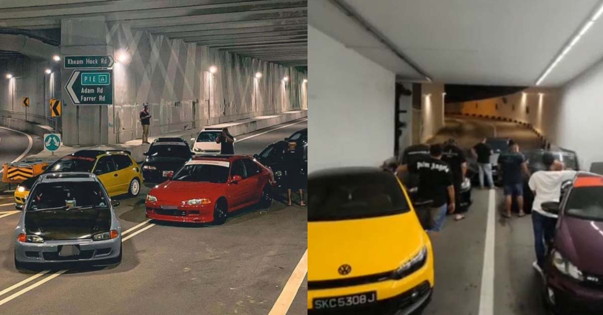 ANOTHER GROUP ALSO POST AT UNDERPASS, VOLKSWAGON THIS TIME