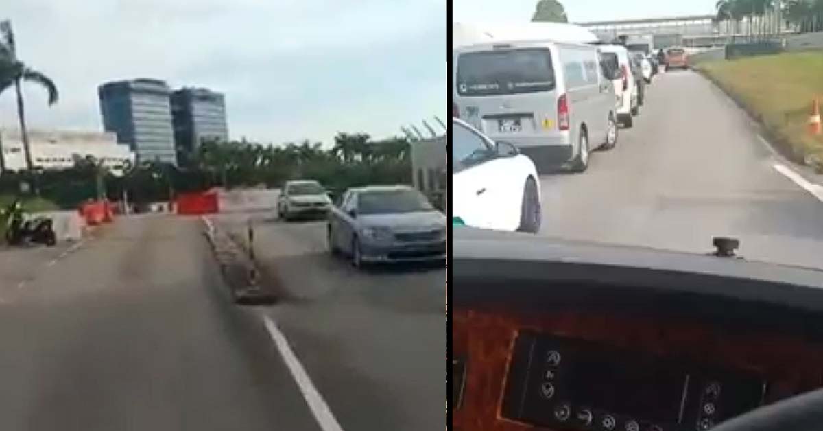 DRIVERS ILLEGALLY PARK CAR TO GO PASAR MALAM BESIDE WOODLANDS MRT