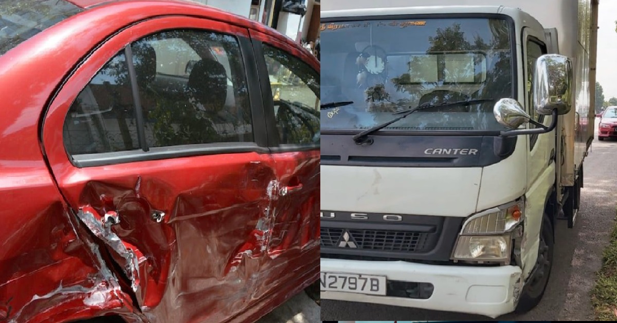 LORRY DRIVER FELL ASLEEP AT THE WHEEL AND CRASHED INTO CAR