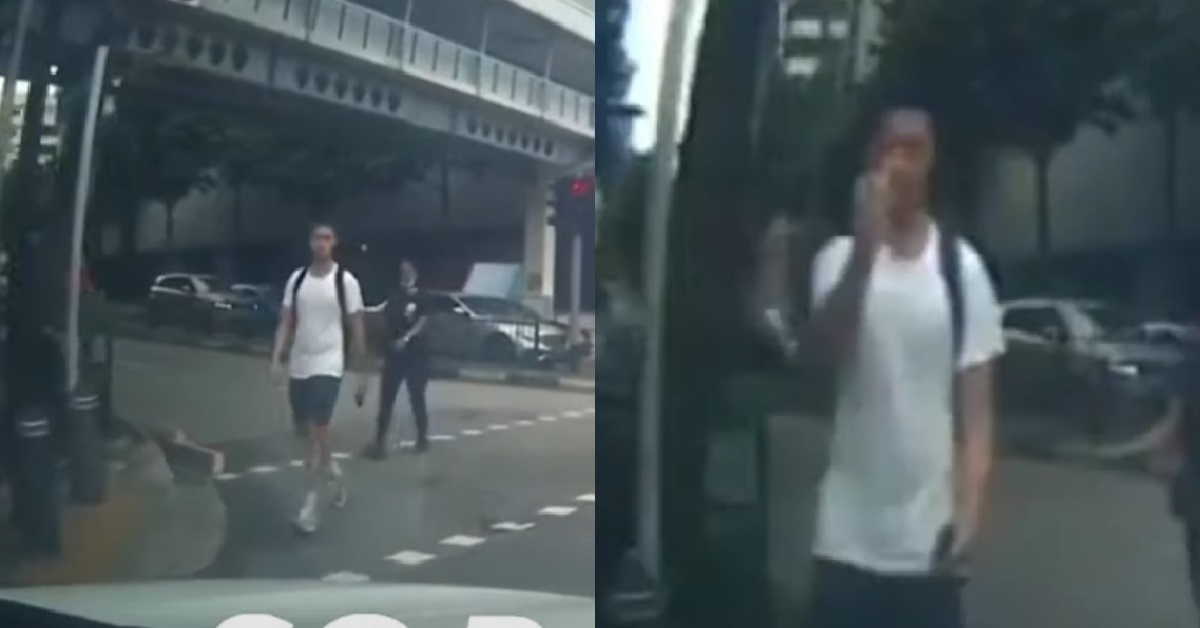 SELF-ENTITLED MAN NOT HAPPY KENA HONKED, SHOW OFF MIDDLE FINGER