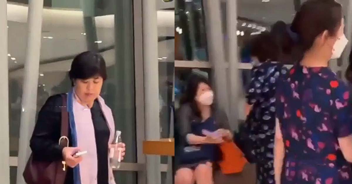 LOCAL ‘CELEBRITY’ BADGE LADY SPOTTED AGAIN & OF COURSE WITH NO MASK