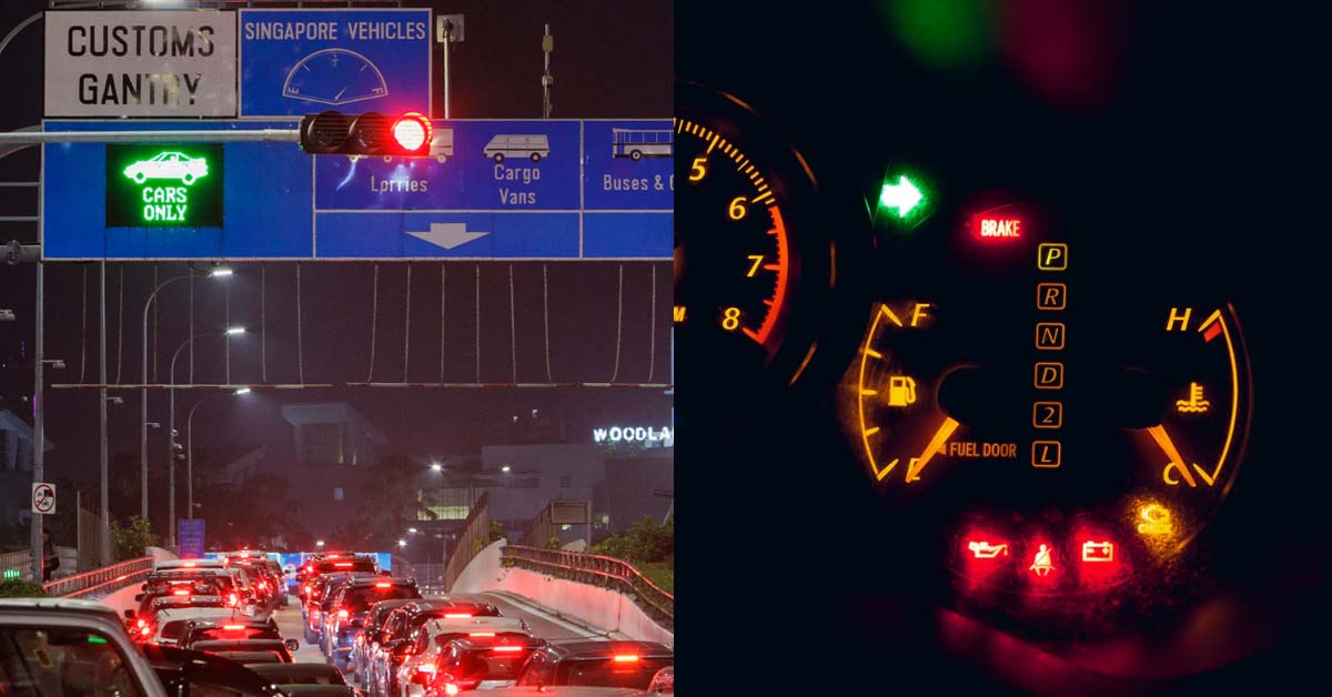 55 VEHICLES TOLD TO U-TURN BACK TO SG AS FUEL TANKS WERE LESS THAN 3/4 FULL