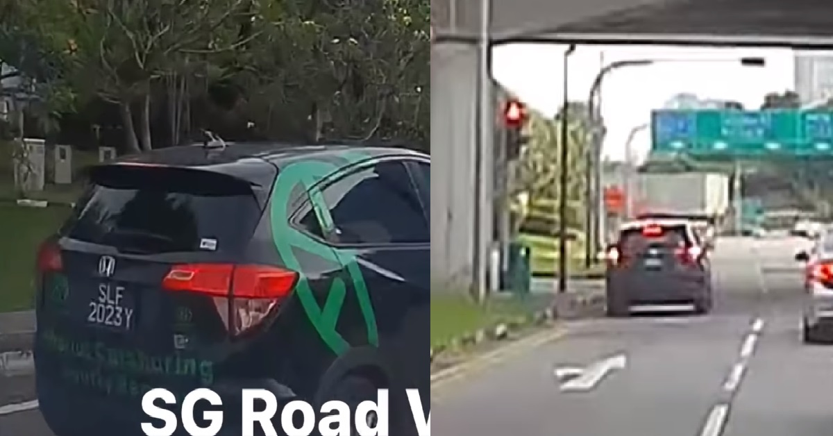 SHARED CAR DRIVER BEATS RED LIGHT, IN A HURRY TO MEET HIS MAKER