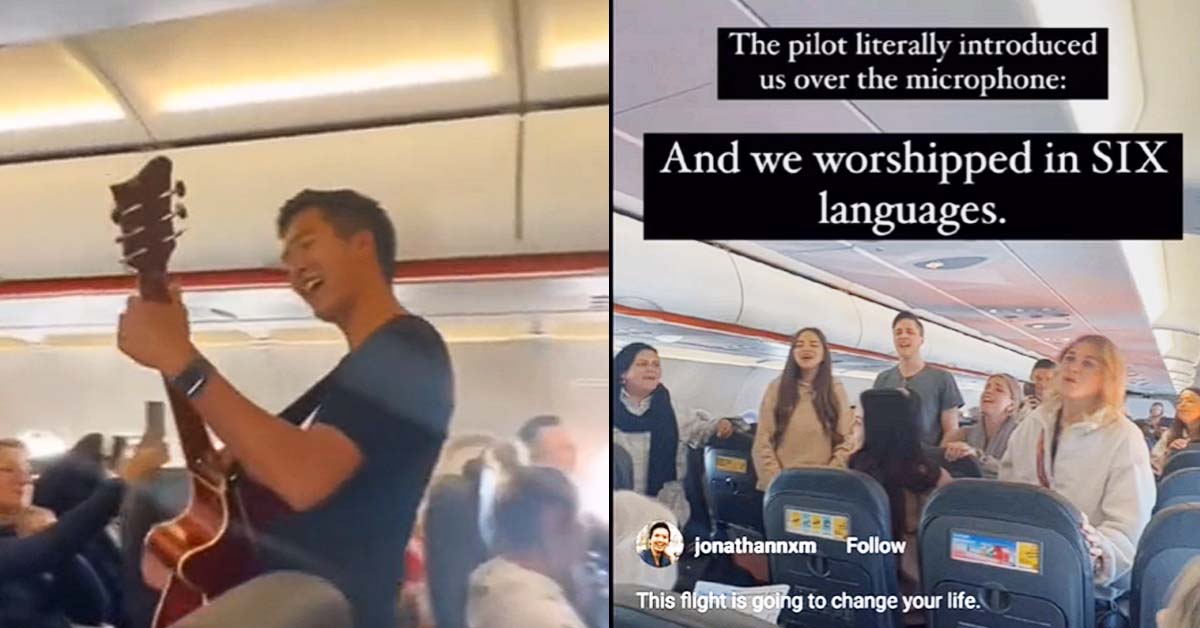 SG MAN GOT CALLED OUT AFTER SINGING RELIGIOUS SONGS ON THE PLANE