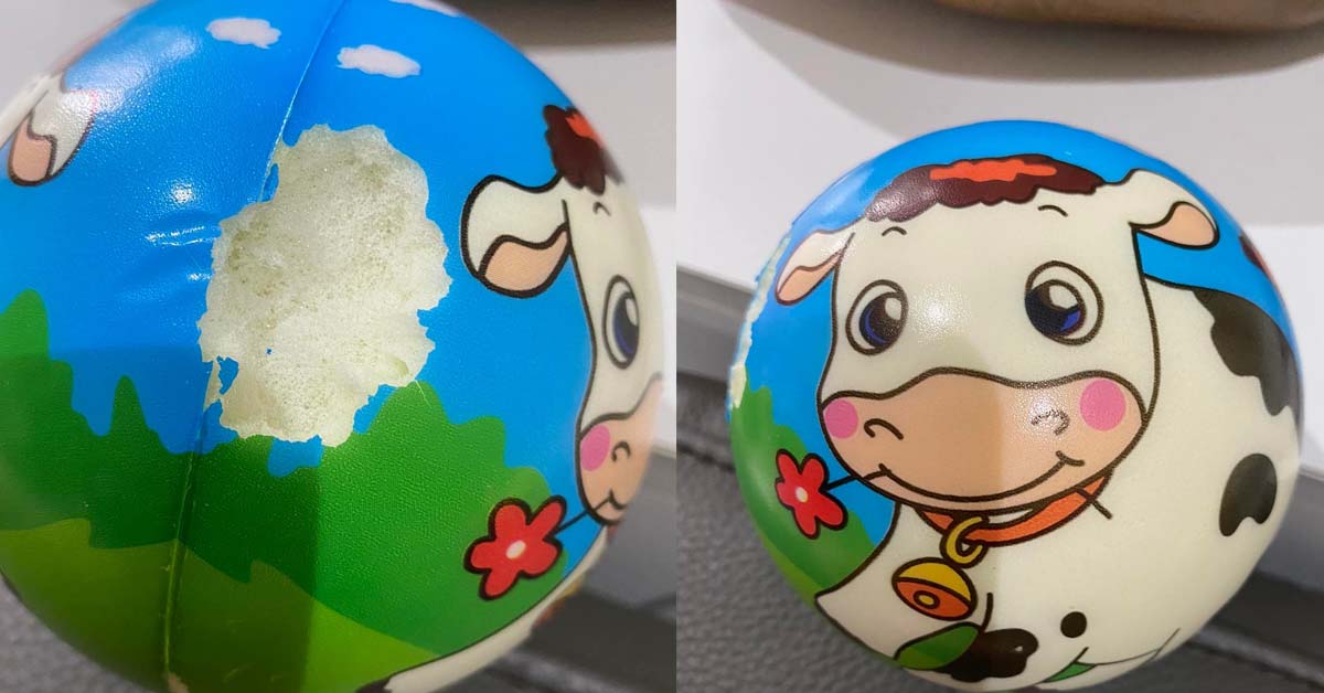 MOTHER WARNS OF CHOKE HAZARD AFTER CHILD STUFF BITS OF IT IN NOSE