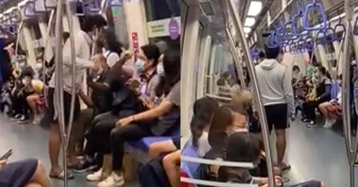 SLIPPER MAN PICK A FIGHT IN MRT, SAYS HE’S “A GOD”