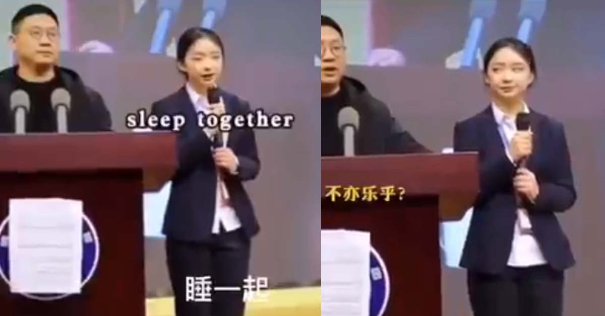 PRC TRANSLATOR GO VIRAL FOR HER “PERFECT” ENGLISH TRANSLATIONS