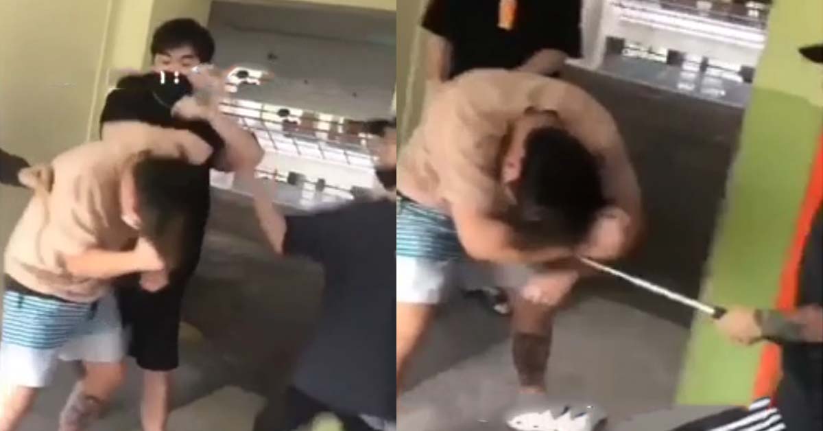YP GANGSTER HOLDING WEAPON AND ATTACKS AT MULTI-STOREY CARPARK