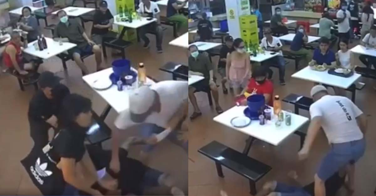 AH BENGS FIGHTING IN COFFEE SHOP, ANG GONG SIAO KANA WHACK JIALAT