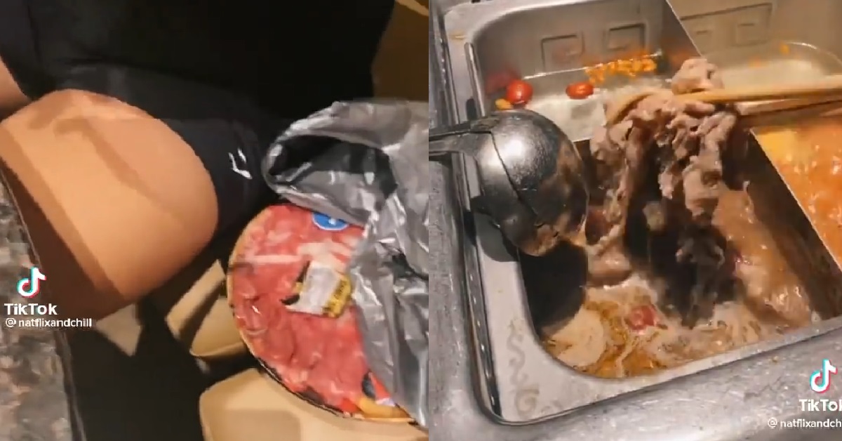 YPS SNEAK OWN MEAT TO HAIDILAO, HIDE THE MEAT ON THE SEAT