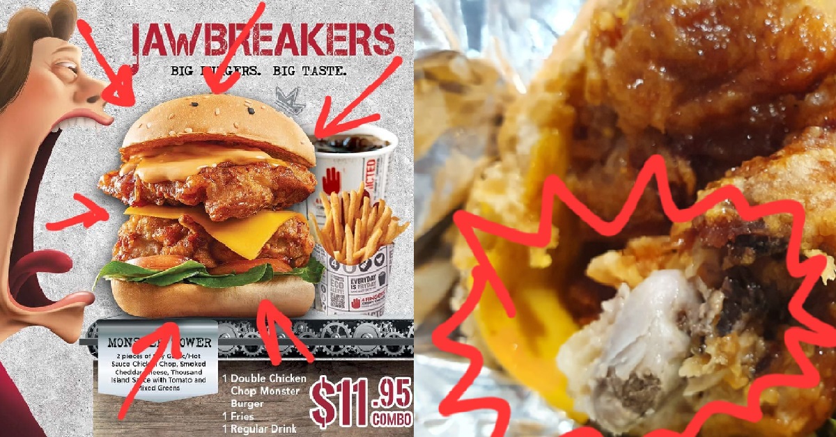 MAN FINDS BONE IN “JAWBREAKERS” BURGER, 4FINGERS INVESTIGATING