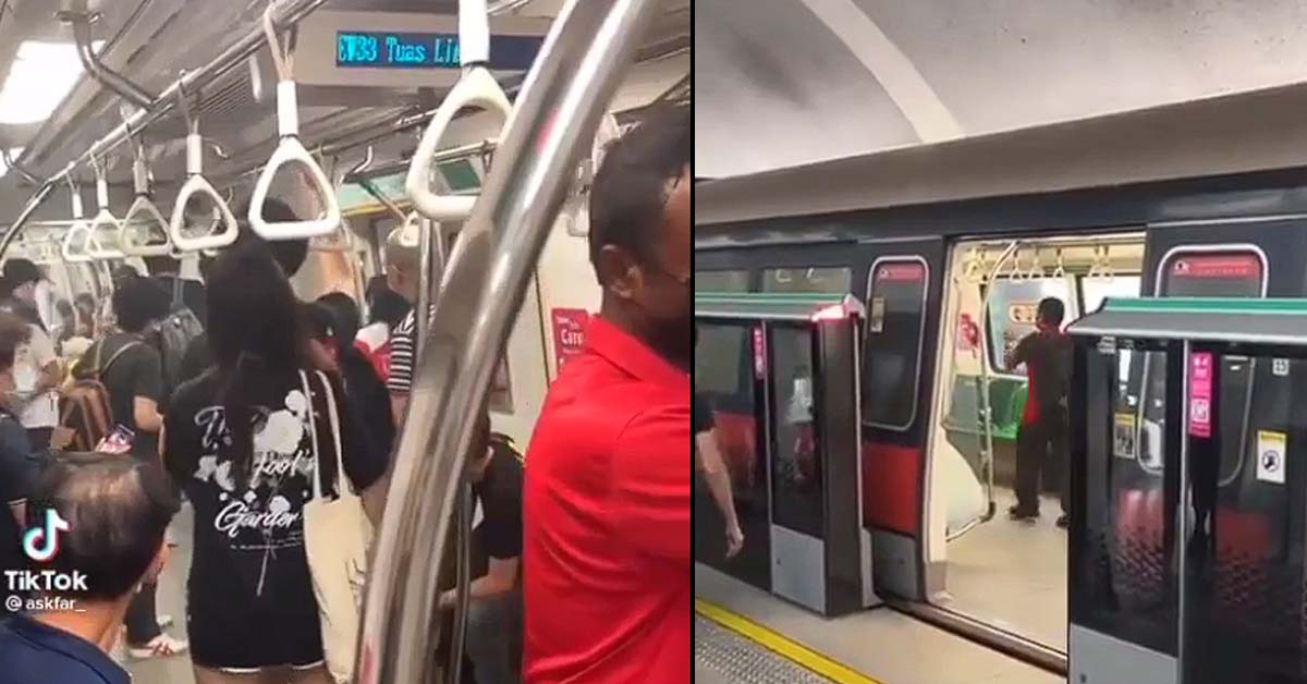 PASSENGERS TOLD TO DISEMBARK AFTER “SMOKE SMELL” IN MRT