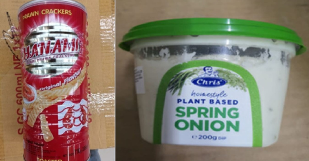 SFA RECALLS ONION DIP & PRAWN CRACKERS FOR UNDECLARED ALLERGENS