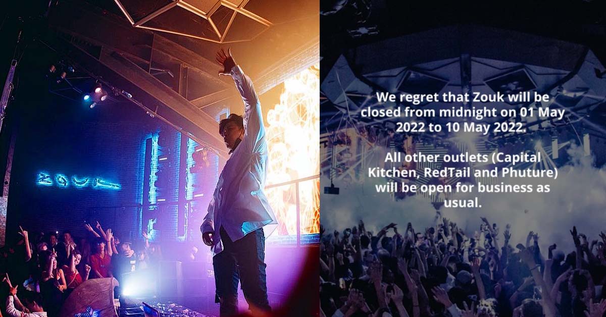 ZOUK IS TEMPORARILY CLOSED UNTIL MAY 10