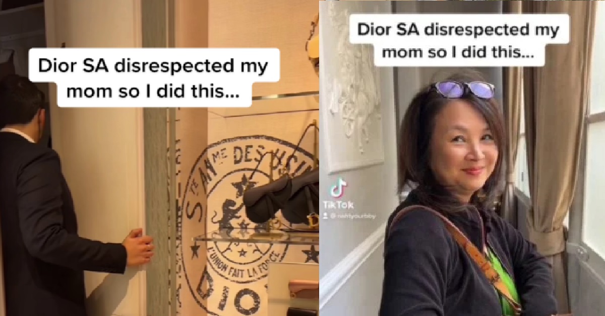 DIOR SALESMAN LOOKED DOWN ON GIRL’S MUM, SO SHE GAVE THE SALES TO HIS COLLEAGUE