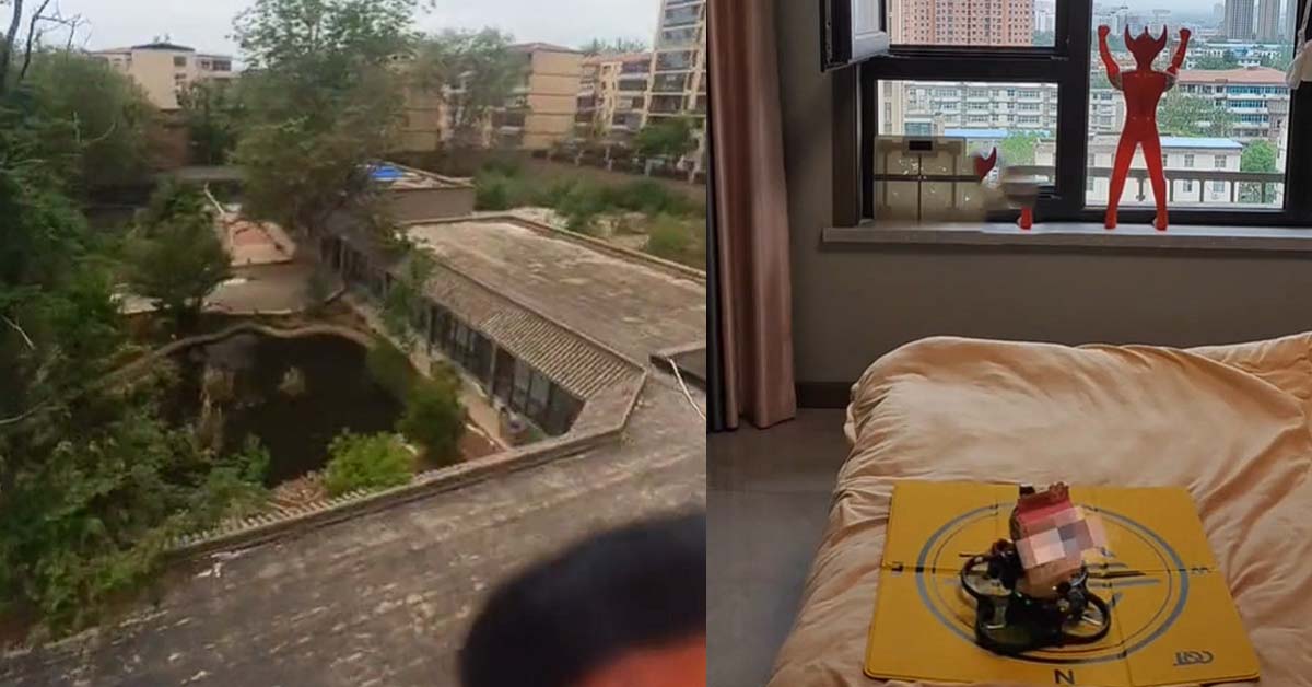 CHINA MAN SHOWS HOW HE BUY STUFF WITH A DRONE AFTER LOCKDOWN