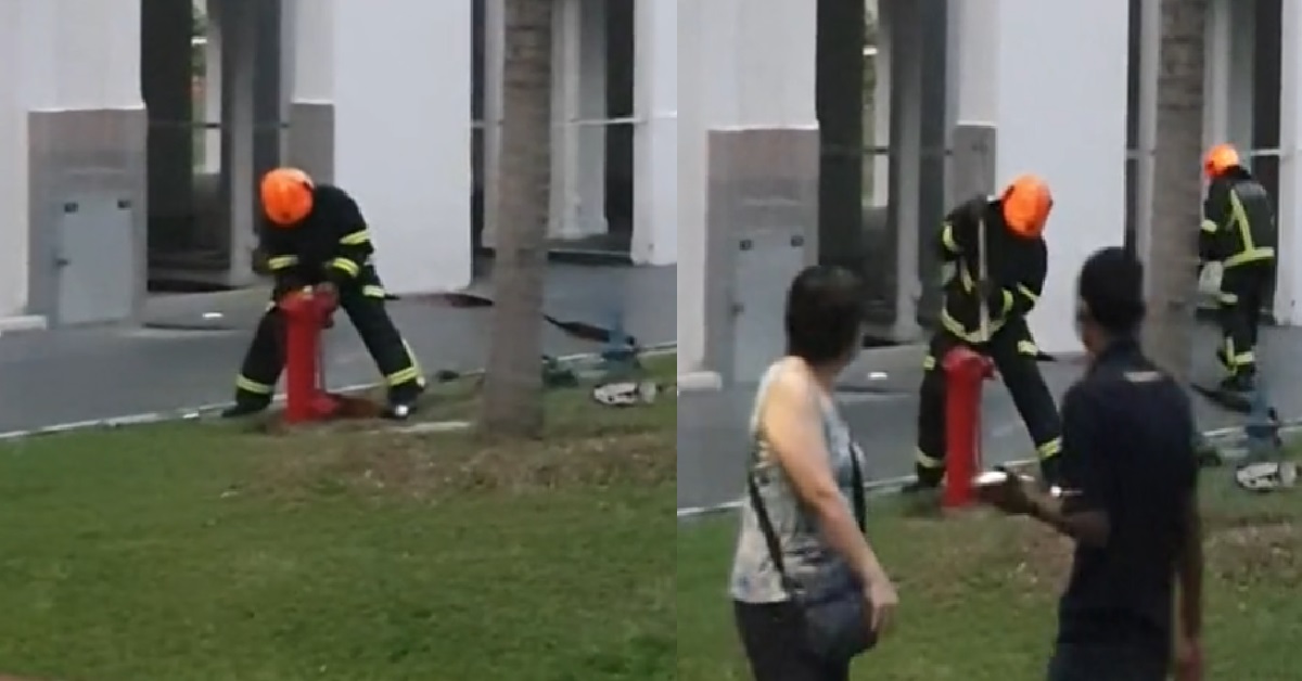 KEYBOARD WARRIORS MAKE FUN OF FIREMAN FOR FUMBLING WITH FIRE HYDRANT