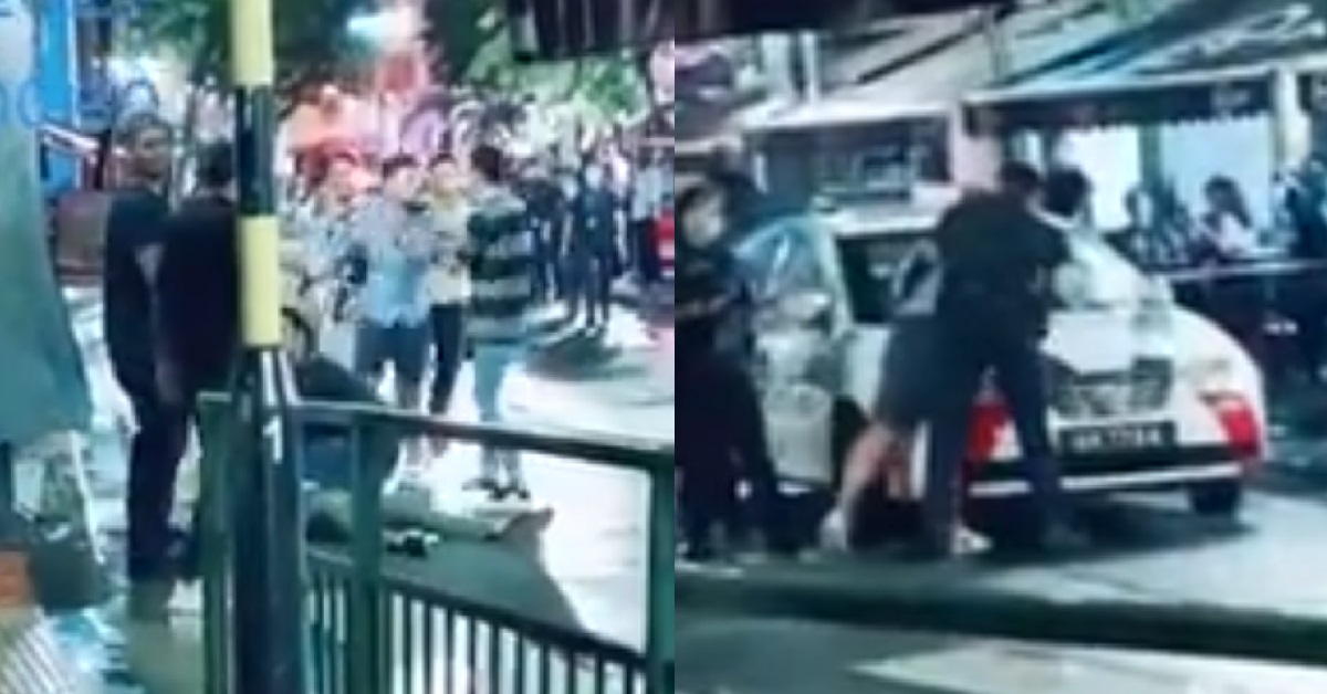 FIGHT BROKE OUT AT CIRCULAR ROAD, ONE GUY K.O ON THE GROUND