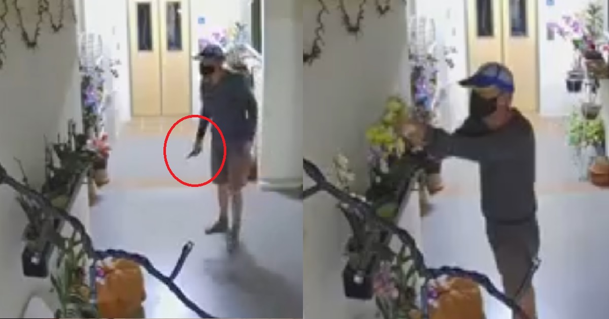 MAN CAUGHT ON CCTV DESTROYING NEIGHBOUR’S HARI RAYA DECORATION