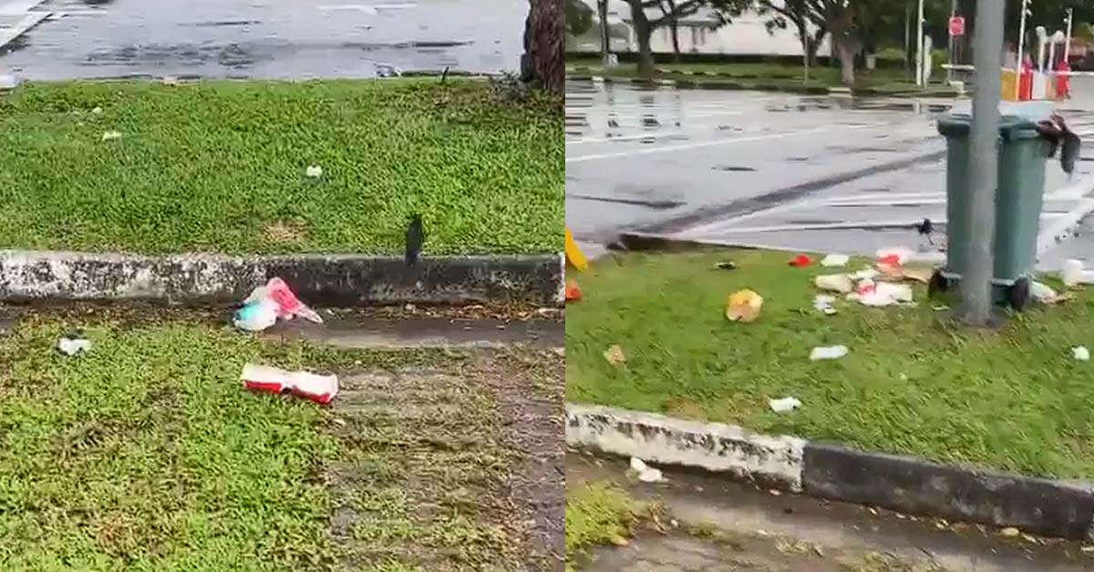 TONS OF TRASH LEFT BEHIND AFTER SUPERCARS GATHERING IN KALLANG