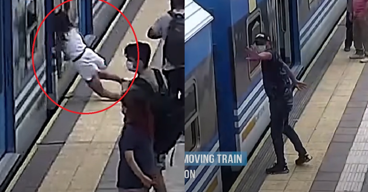 ARGENTINA WOMAN FALLS UNDER TRAIN AND MIRACULOUSLY SURVIVES