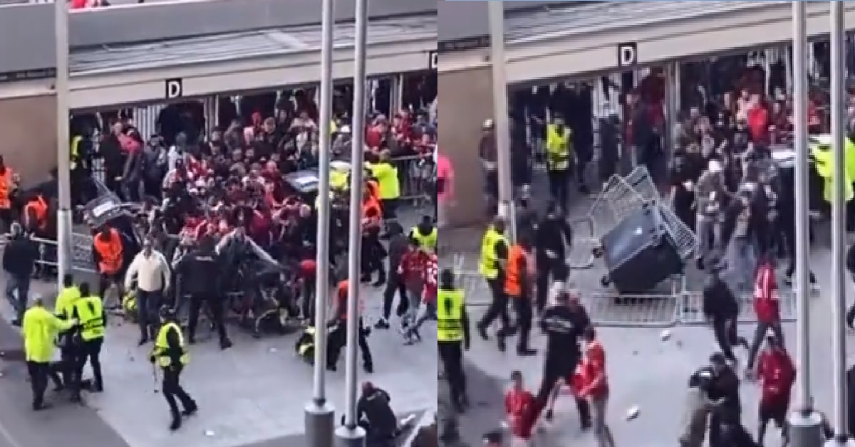 FRENCH POLICE USED TEAR GAS ON LIVERPOOL FANS @ CHAMPIONS LEAGUE FINAL