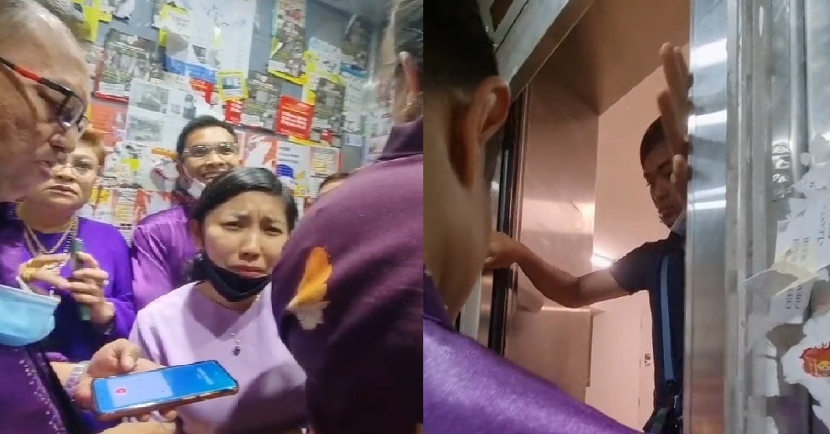 S’PORE FAMILY STUCK INSIDE LIFT DURING HARI RAYA, RESCUED BY LIFT TECHNICIAN
