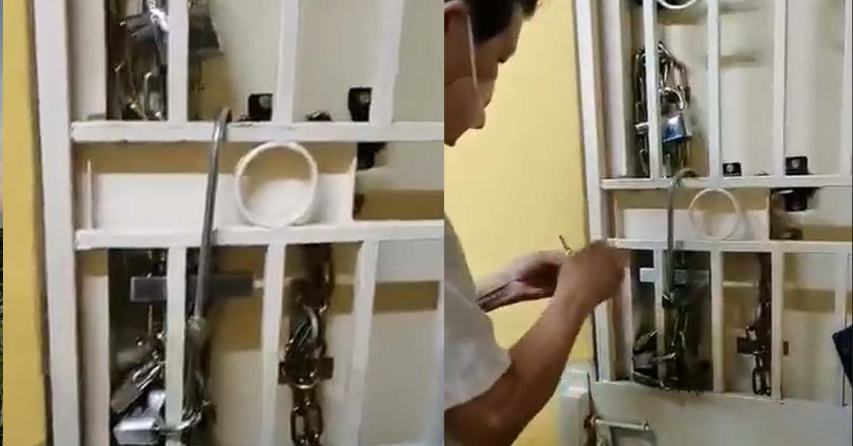 KIASU UNCLE INSTALLS OVER 10 PADLOCKS AT HIS MALAYSIA HOME