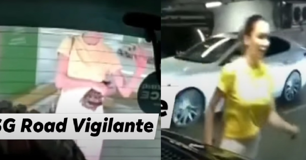 WOMAN STAND AT PARKING LOT TO CHOPE LOT, THEN THREATEN TO CALL POLICE
