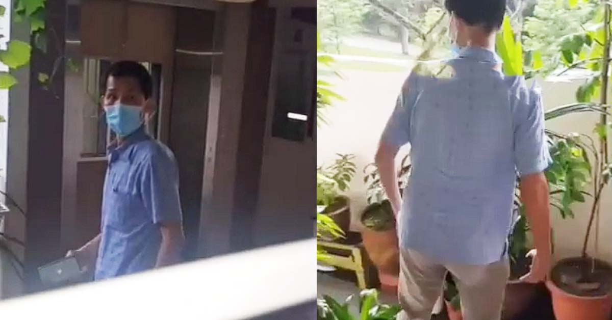 WOMAN BLOCKS CORRIDOR WITH PLANTS BUT FILMS & LAUGH AT OTHERS