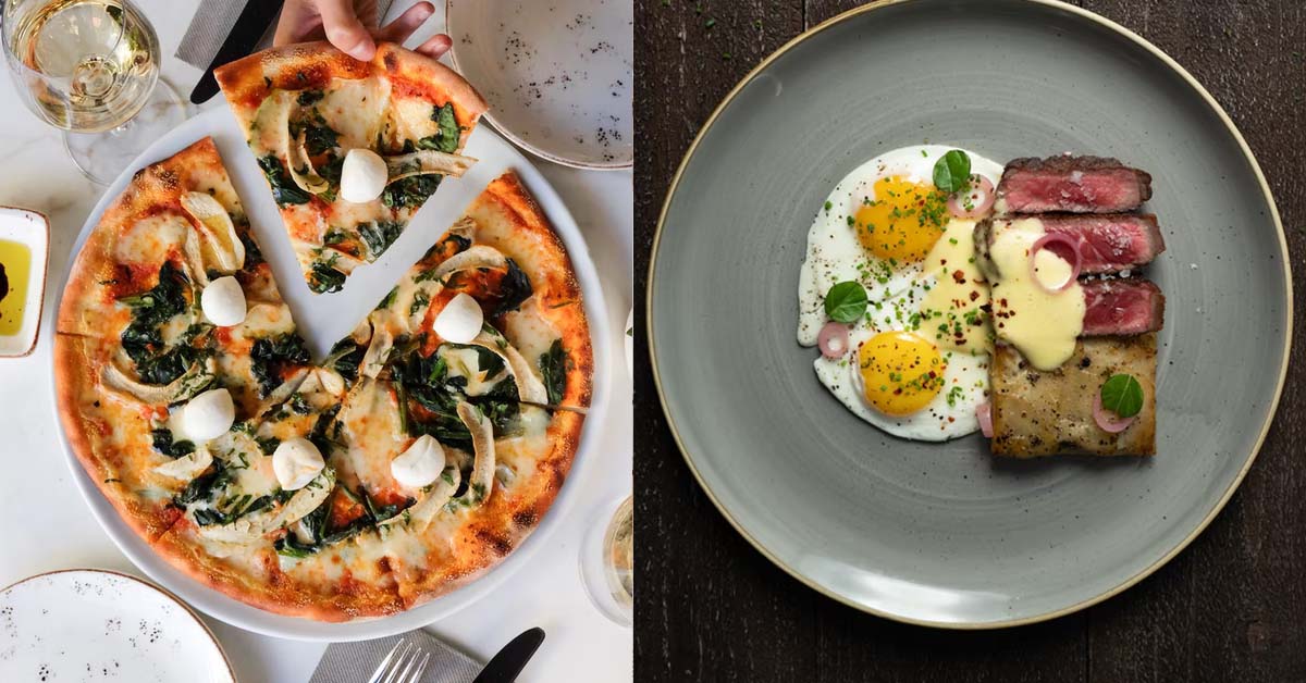 MAN PREPARES STEAK & EGGS FOR DOGS, PREPARES FROZEN PIZZA FOR GF