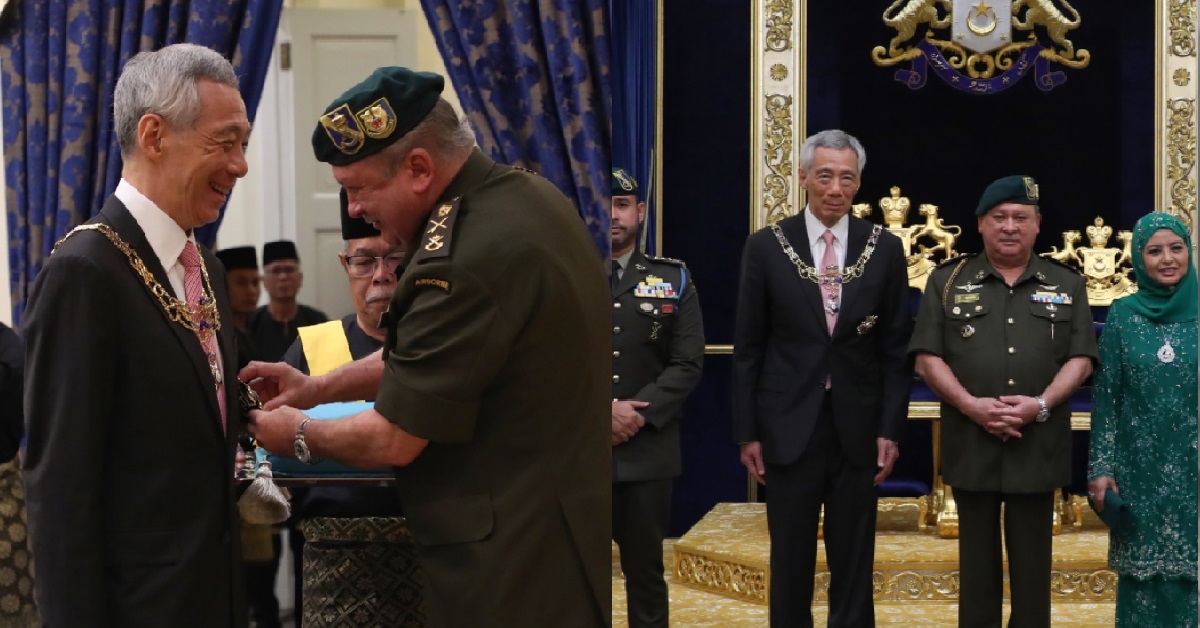 PM LEE – I AM DEEPY HONOURED TO RECEIVE JOHOR’S HIGHEST HONOUR