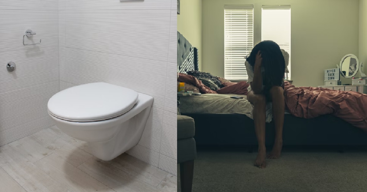 WOMAN CONSTIPATED FOR 3 WEEKS, THEN EVERYTHING COME OUT LIKE VOLCANO