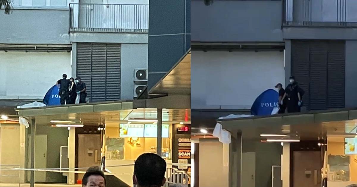 18 Y.O FALLS FROM HEIGHT AT CLEMENTI, LOUD THUMP HEARD BY RESIDENTS