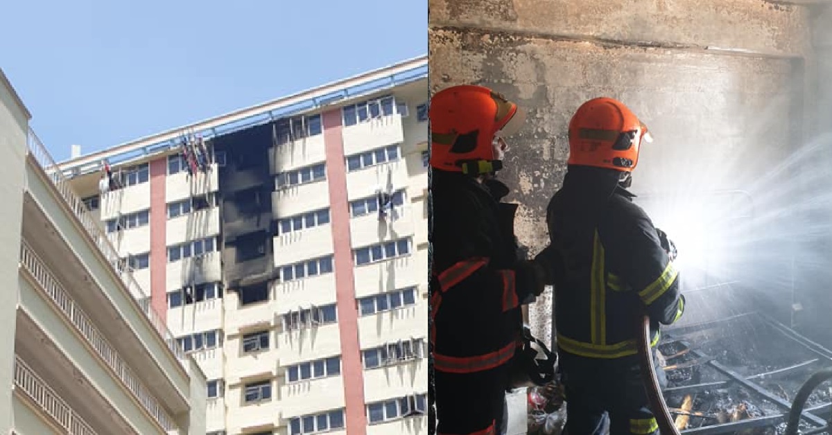 YET ANOTHER FIRE BROKE OUT AGAIN, THIS TIME AT JALAN BUKIT MERAH