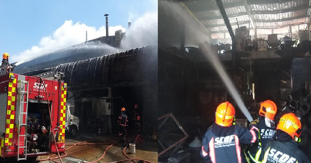 FIRE AT INDUSTRIAL UNIT AT DEPOT LANE, 20 PEOPLE EVACUATED