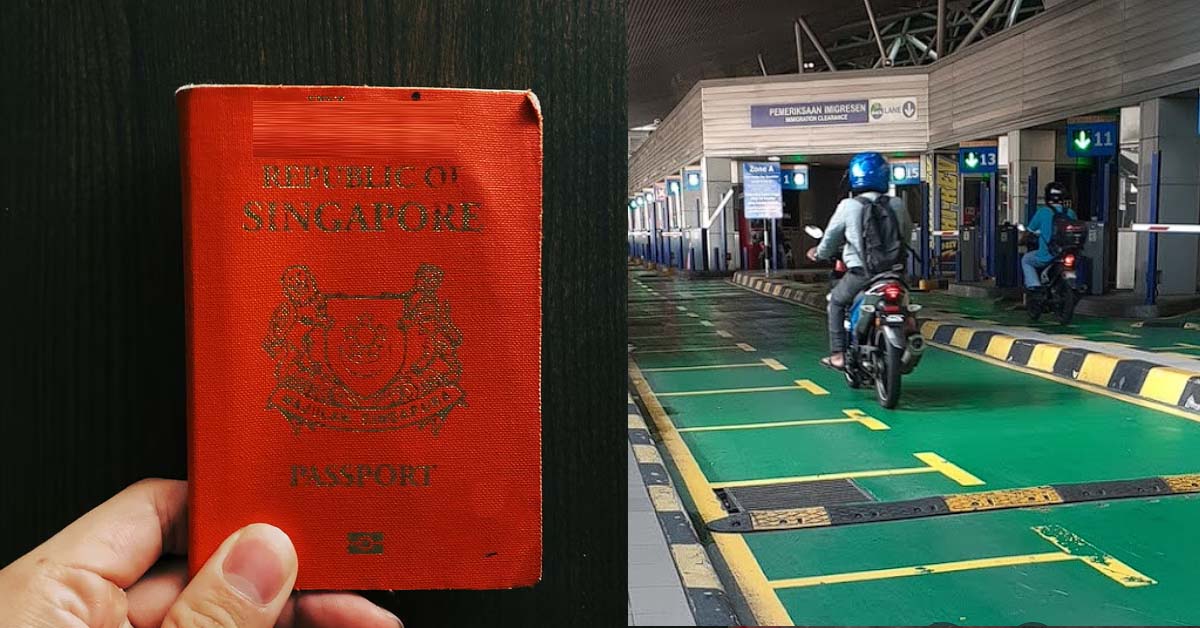 PASSPORT NOT STAMPED AT JOHOR CHECKPOINT, MAN DETAINED 7 DAYS & PAID ALMOST $1K FINE
