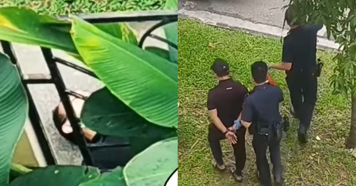 MAN SLEEPING ON PAVEMENT GETS ARRESTED BY THE POLICE