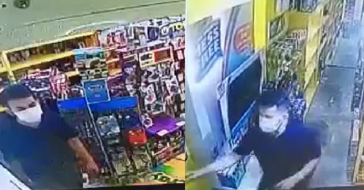MAN CAUGHT ON CCTV STEALING POKEMON CARDS FROM THOMSON TOY SHOP